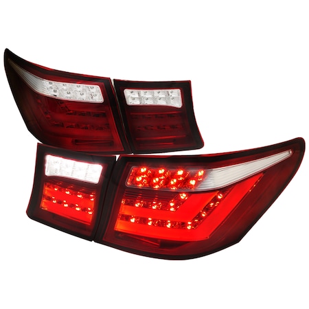 Spec-D Tuning 07-09 Lexus Ls460 LED Tail Light - Red Lens LT-LS46007RLED-TM